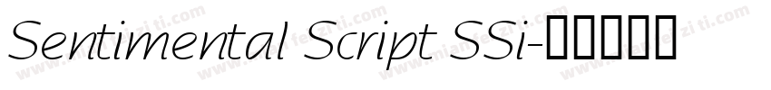 Sentimental Script SSi字体转换
